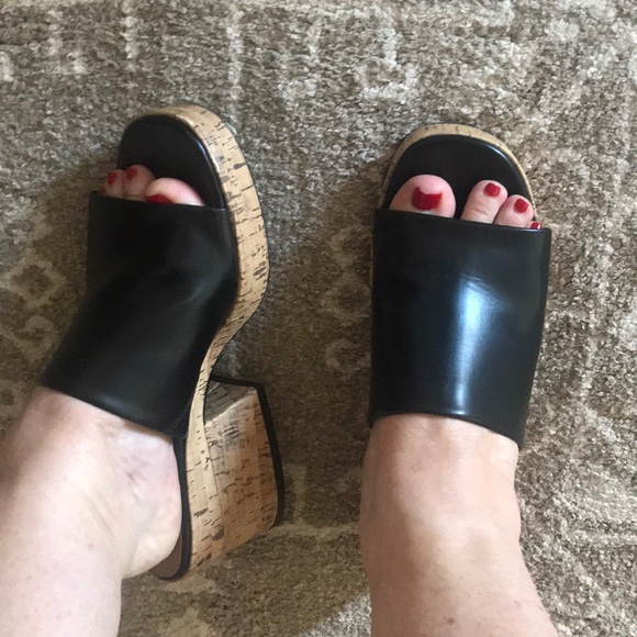 Zara Shoes - Zara Trafaluc Platform Slides